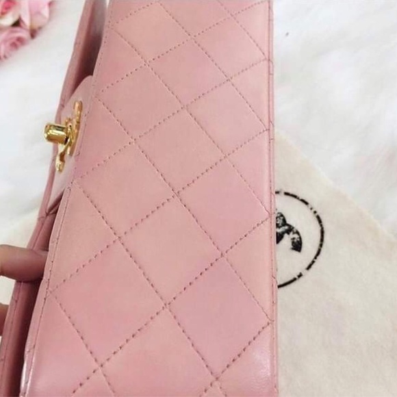 ❌SOLD❌ Vintage Chanel Medium M/L Classic Flap pink - Picture 4 of 14